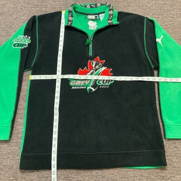 VTG Rare 2003 Puma 91st Grey Cup Football Fleece Sweater Jacket Mens Medium - Picture 7 of 9